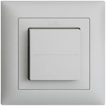 Pulsante RF EnOcean Feller EDIZIOdue FMI, 2c/1t, senza batterie, grigio chiaro 