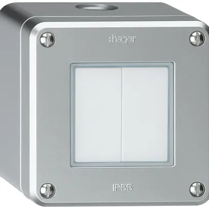 Interruttore AP robusto IP55 schema 3+3 alluminio 