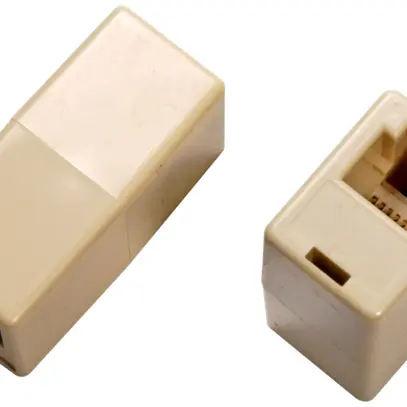 Adattatore diretto RJ11f/RJ11f UTP senza cavo, beige 