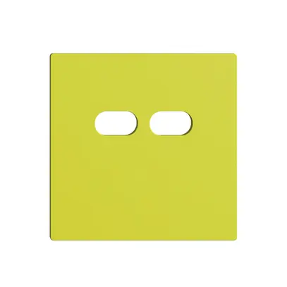 Montageset Feller EDIZIOdue für Steckdose USB 18W 2×Typ C lemon 