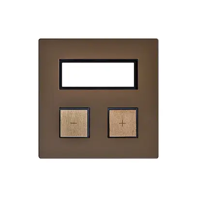 Kit di copertura EDIZIOdue elegance per tasto doppio+RTH hazel 