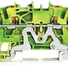 Schutzleiterklemme WAGO TOPJOB-S 2.5mm² 4L grün/gelb Serie 2202 