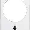 Bezeichnungsschild Schneider Electric Symbol weiss 