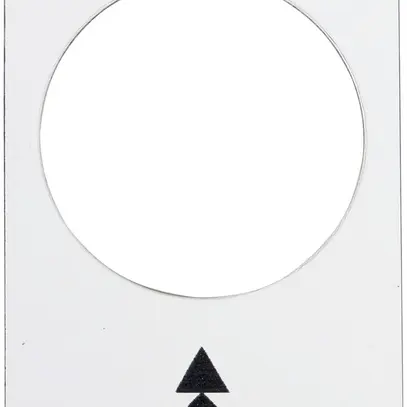 Bezeichnungsschild Schneider Electric Symbol weiss 
