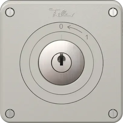 Contatto rotativo NEVO, con serratura&2 chiavi, KS, 0 <- 1, grigio chiaro 