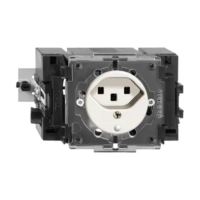 Presa INS FH T23 16A bianco 49…69mm(53mm) con LED verde 