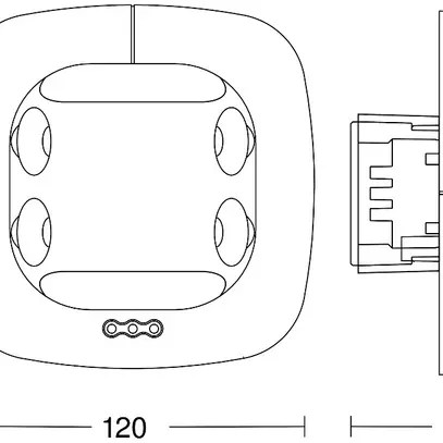 Rilevatore di presenza INS Steinel Dual US COM1 360° h=2.8m 20m×3m 