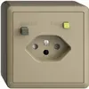AP-Steckdose EDIZIOdue T13 FI 30mA shutter, sand 