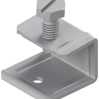 Graffa d.ritegno Lanz p.fissaggio d.copertura su multicanale a lunga campata A4 