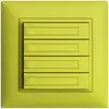 Pulsante INC KNX 4×EDIZIOdue lemon RGB senza LED con inserto carta 