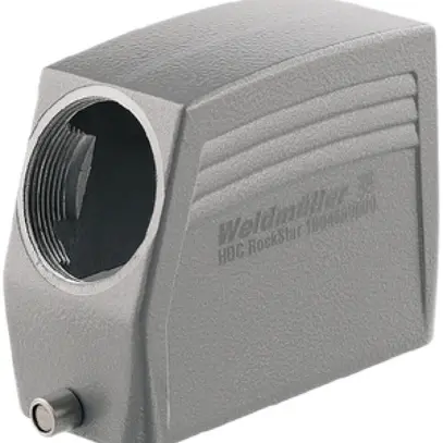 Boîtier pour fiche Weidmüller HDC 40D étrier l.part.inf.haut grd.6 1×M25 latéral 