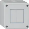 Interruttore AP robusto IP55 schema 3+3 grigio 