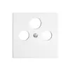 Plaque frontale EDIZIOdue blanc pour SAT 