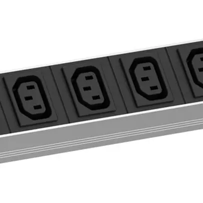 Prise multiple 19" BACHMANN 9×C13 2m 1UH noir 