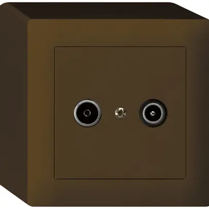 Presa di passaggio AP kallysto R/TV 14dB marrone 
