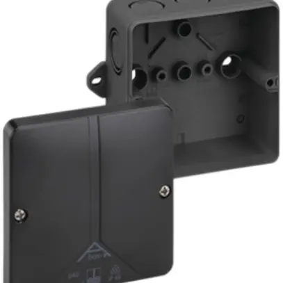Boîte dérivation AP Abox-i m 040 AB-L IP65 94×94×57mm noir 