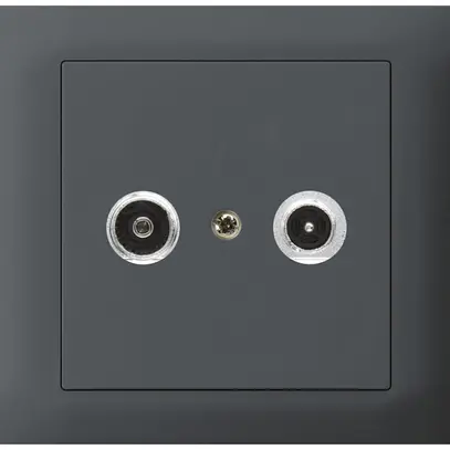 Prise antenne INC kallysto R-TV montage T, 19dB, 2GHz anthracite 