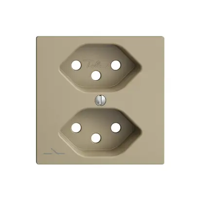 Plaque frontale 2×T13,S EDIZIOdue sand 