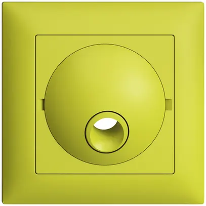 Kit frontal ENC EDIZIOdue lemon 88×88mm pour boîte de raccordement 