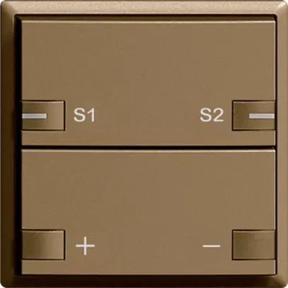 Variatore LED EDIZIOdue ZEP senza LED 2×tasto 2×comando coffee 