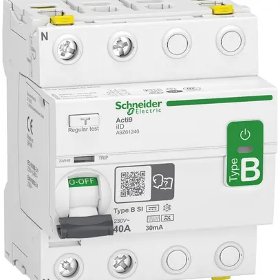 Interruttore differenziale SE Acti9 tipo B-SI 40A 30 mA 2P 400V 