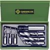 Set di inserti combi Greenlee con M3…M10 e portainserti 