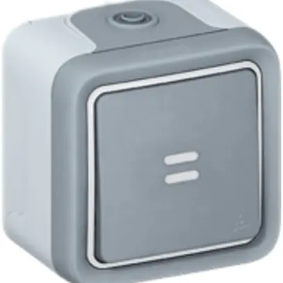 Contatto a bilico lum.AP PLEXO 0/1L grigio 