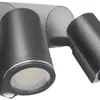Spot Steinel DUO PIR GU10 avec LED 3000K 2×520lm 2×7W IP44 anthracite 