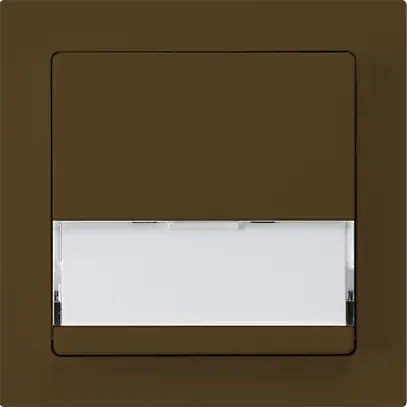 Poussoir de sonnerie ENC avec porte-étiquette A/1L kallysto brun 