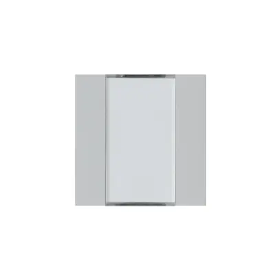 Kit frontal Hager kallysto 2×KNX systemlink/easylink gris clair 