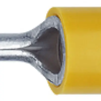 Capocorda pressione a perno Ferratec 2.5…6mm² giallo isolato 