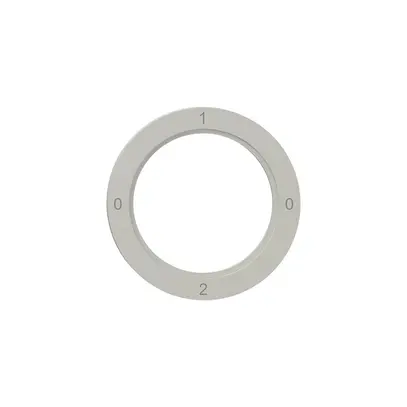 Disque indicateur NEVO, p.interrupteur rotatif, 0-1-0-2, gris clair 