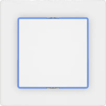 Interruttore a pulsante luminoso EDIZIO.liv SNAPFIX® 6/1L lent.lat.LS bl bi 