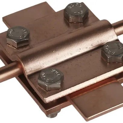 Borne en croix DEHN/elvatec sans plaque intermédiaire 8…10/30mm, cuivre 