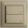 Poussoir ENC KNX 2× EDIZIOdue colore sand RGB sans LED 