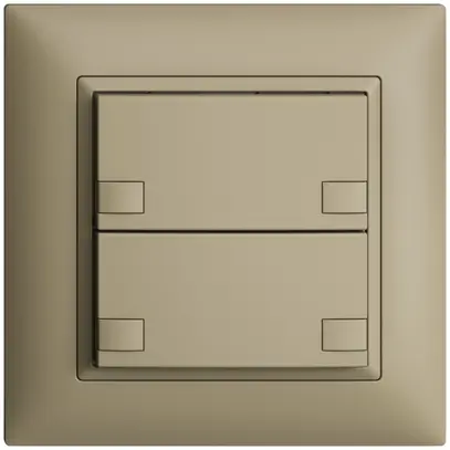 Pulsante INC KNX 2×EDIZIOdue colore sand RGB senza LED 
