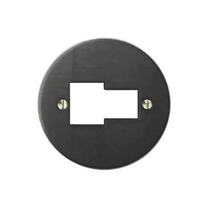 Disco frontale FH T+T/1×RJ45 ITplus nero 58mm 
