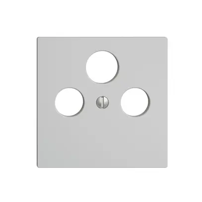 Placca frontale EDIZIOdue grigio chiaro per presa di antenna per SAT 