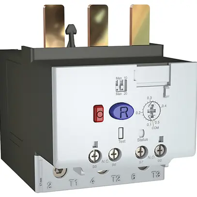 Relais thermique AB 193-1EFDB (3.2…16A), 3L, bouton reset/test 