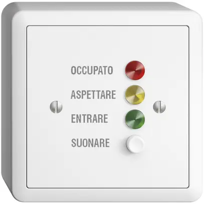 Station de porte AP EDIZIOdue pour signaux d'appel, blanc, italien 