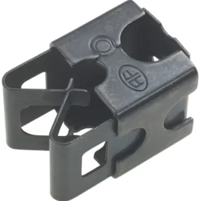 Supporto per filo Quadro AV 58 acciaio inossidabile A2, nero, dado M6 