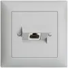 Presa di raccordo INC 1×RJ45/s 4P ITplus EDIZIOdue grigio chiaro 