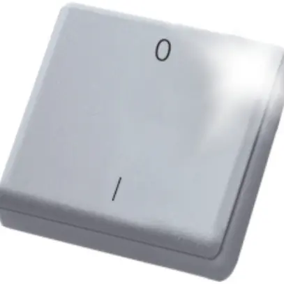 Telecomando mini RF Eltako bianco puro 0/I, FMH2 