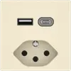 Presa di ricarica USB EDIZIO.liv SNAPFIX® USB A+C/T13 3A 230VAC cr 