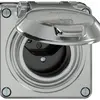 Prise ENC ELEMENT SNAPFIX® 1×type 13 10A 250V avec clapet IP55 alu 