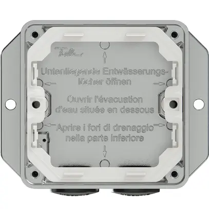 En-tête AP ELEMENT SNAPFIX® 1×1 111×93mm aluminium mat 2 entrées 