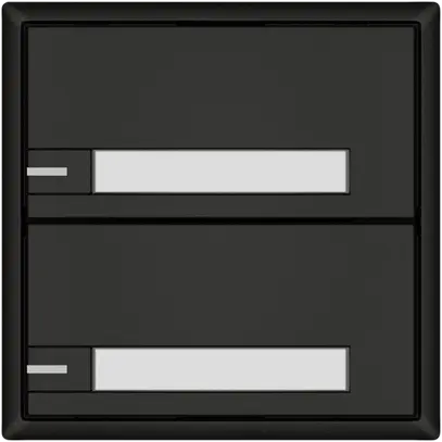 Poussoir KNX RGB EDIZIO.liv SNAPFIX® capteur temp.RGB-LED étiqu.2×com.1T no 