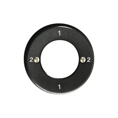 Kit frontal Feller 2-1-2-1 noir pour interrupteur rotatif à clé 