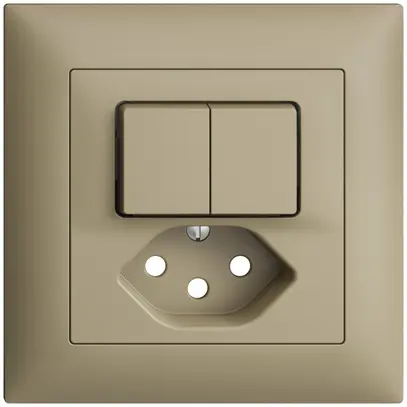 Kit frontal EDIZIOdue sand 88×88mm T13 