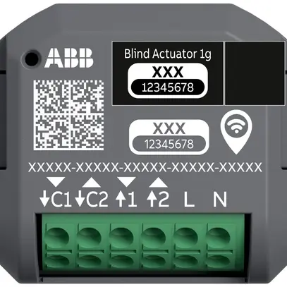 Attuatore per persiana INS RF ABB-free@home 62831 U-WL-500 1-volte 4A/230VAC 